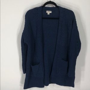 Blue cardigan